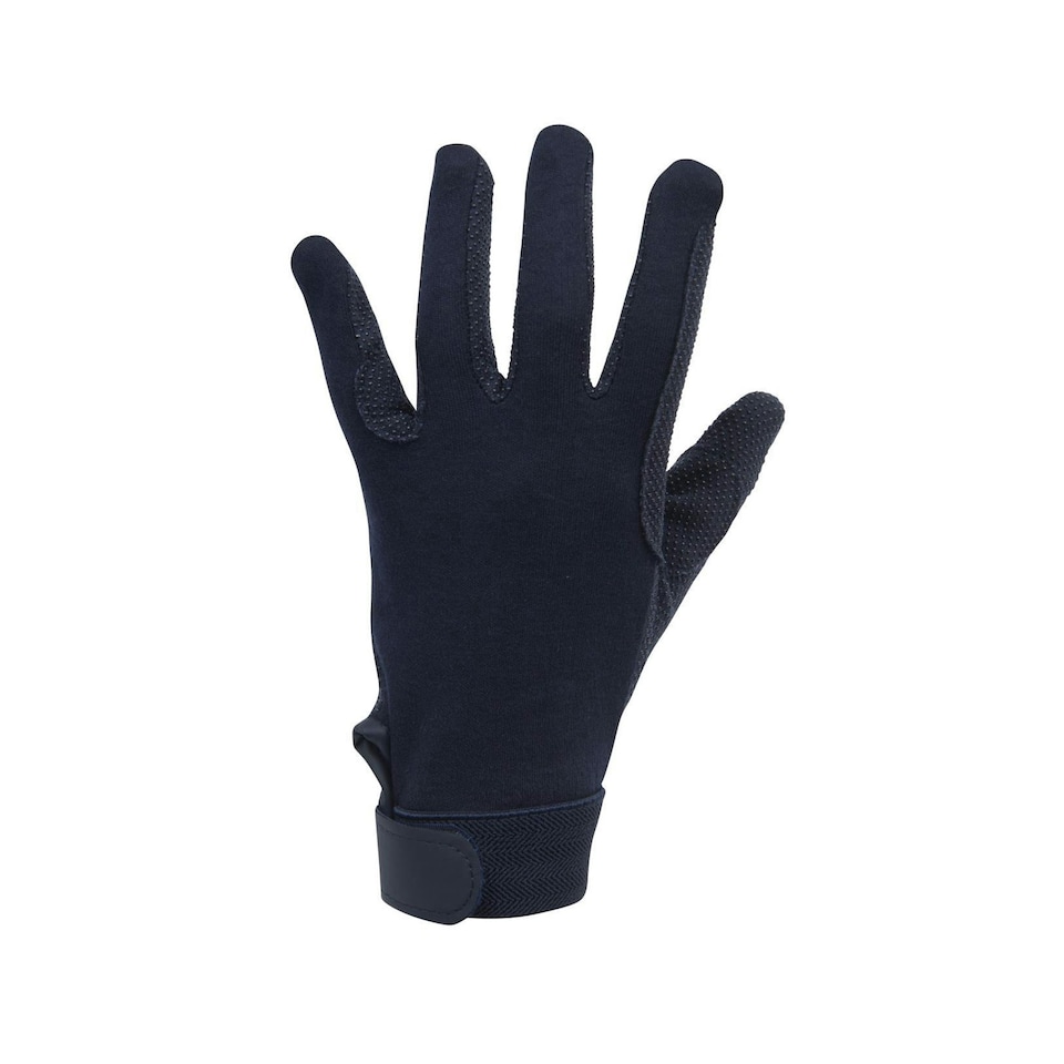 image 1 of Dublin Adults Track Riding Gloves - Navy - Medium Blue | Medium