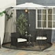 image 2 of Outsunny 2.3m Garden Umbrella Parasol Table Screen Bug Netting Cover