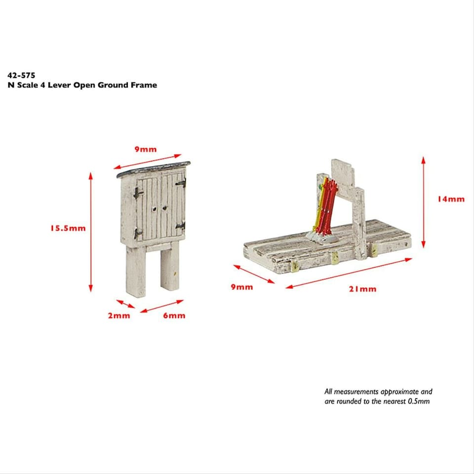 image 1 of Graham Farish Scenecraft Four Lever Open Ground Frame (Pre-Built)