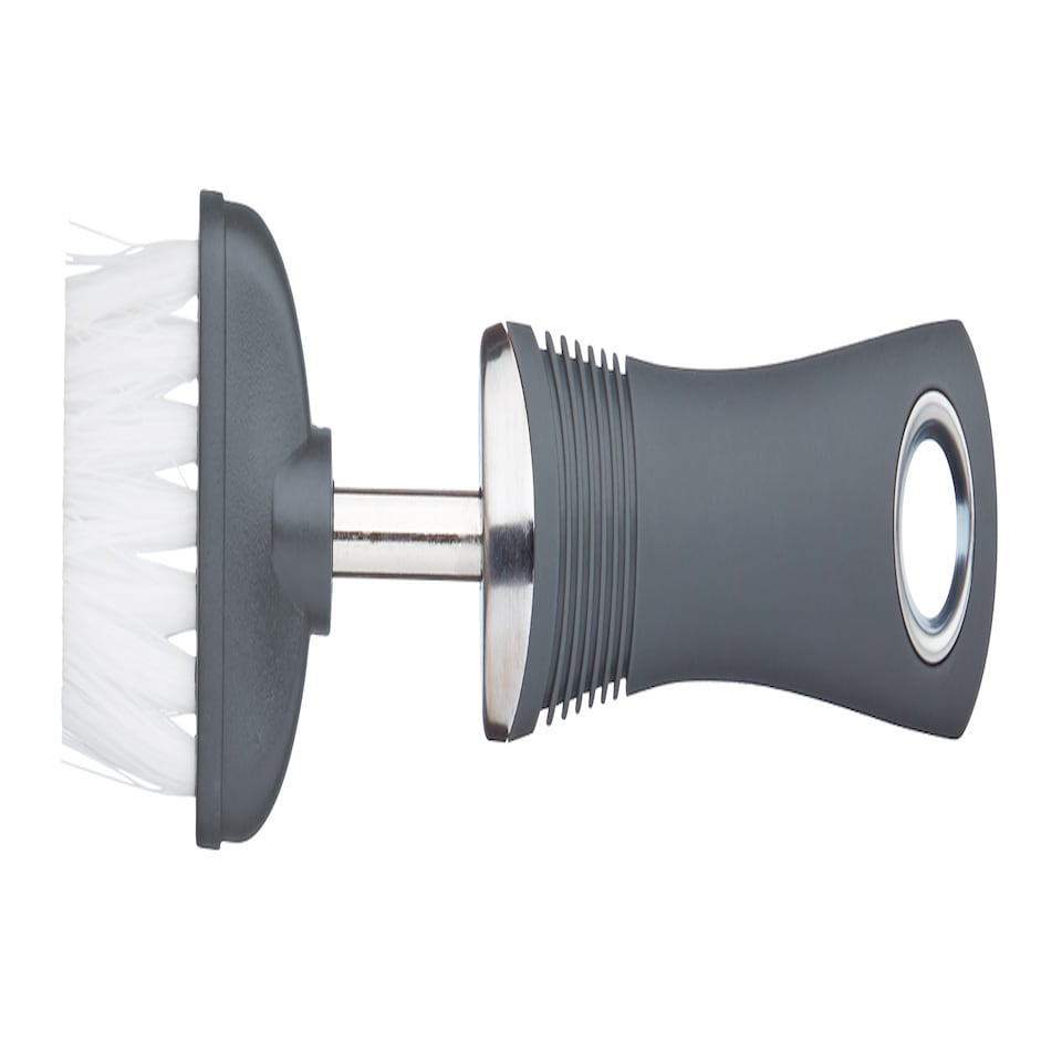 KitchenCraft Pastry Brush Grey Nylon Soft Grip