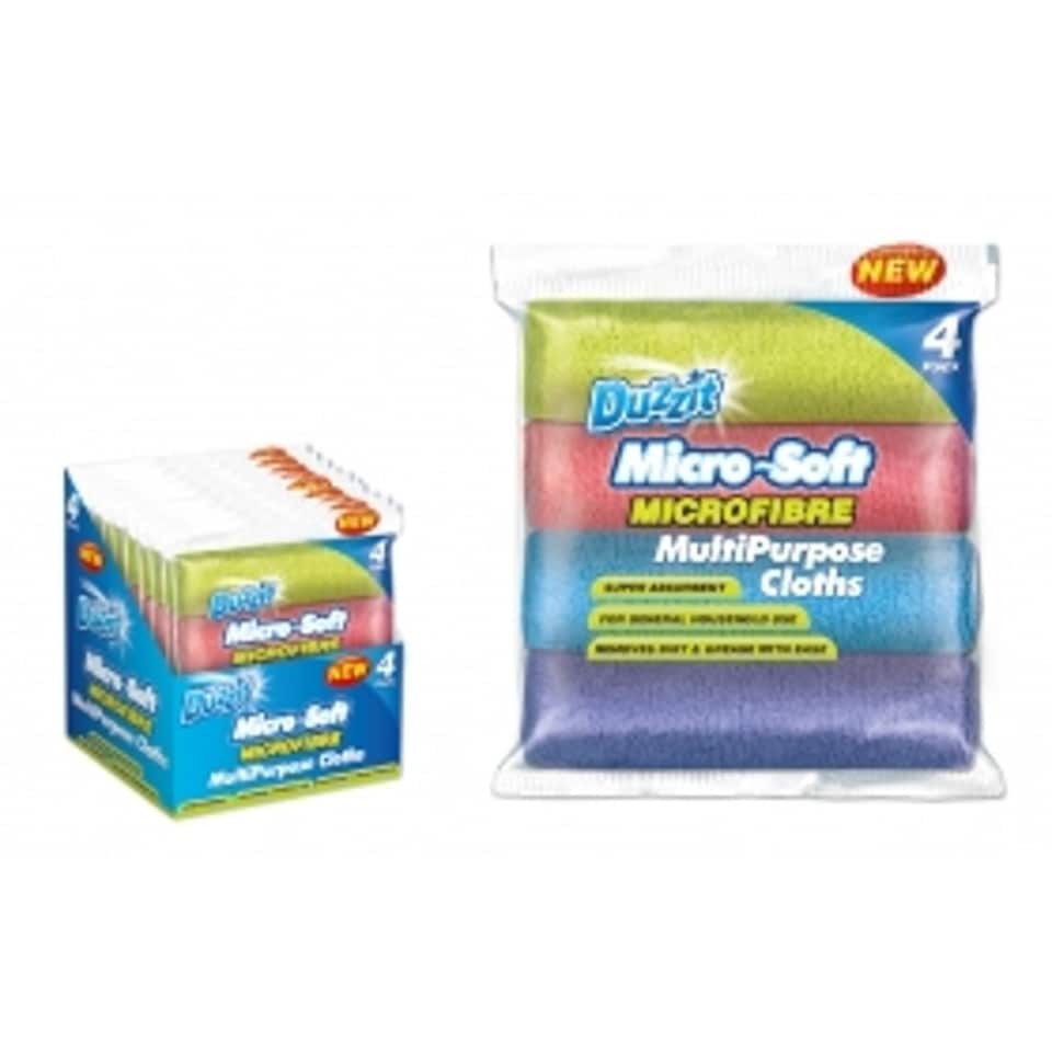 image 1 of Duzzit Micro-soft Microfibre Multipurpose Cloths Assorted Colours