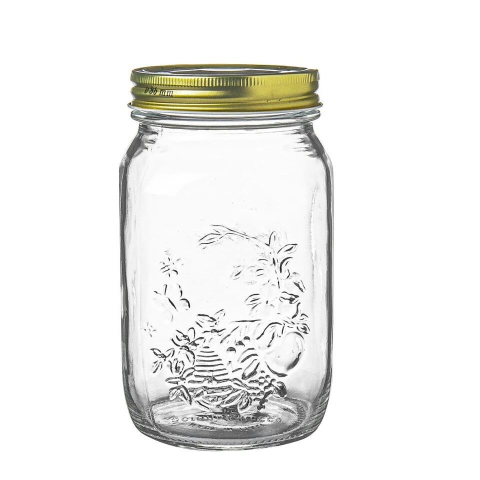 image 1 of Bormioli Rocco Quattro Stagioni Glass Preserving Jars - 1L - Clear - Pack of 4