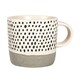 image 5 of Nicola Spring Ceramic Dipped Dots Coffee Mugs - 385ml - Grey - Pack of 6 | Grey | Grey