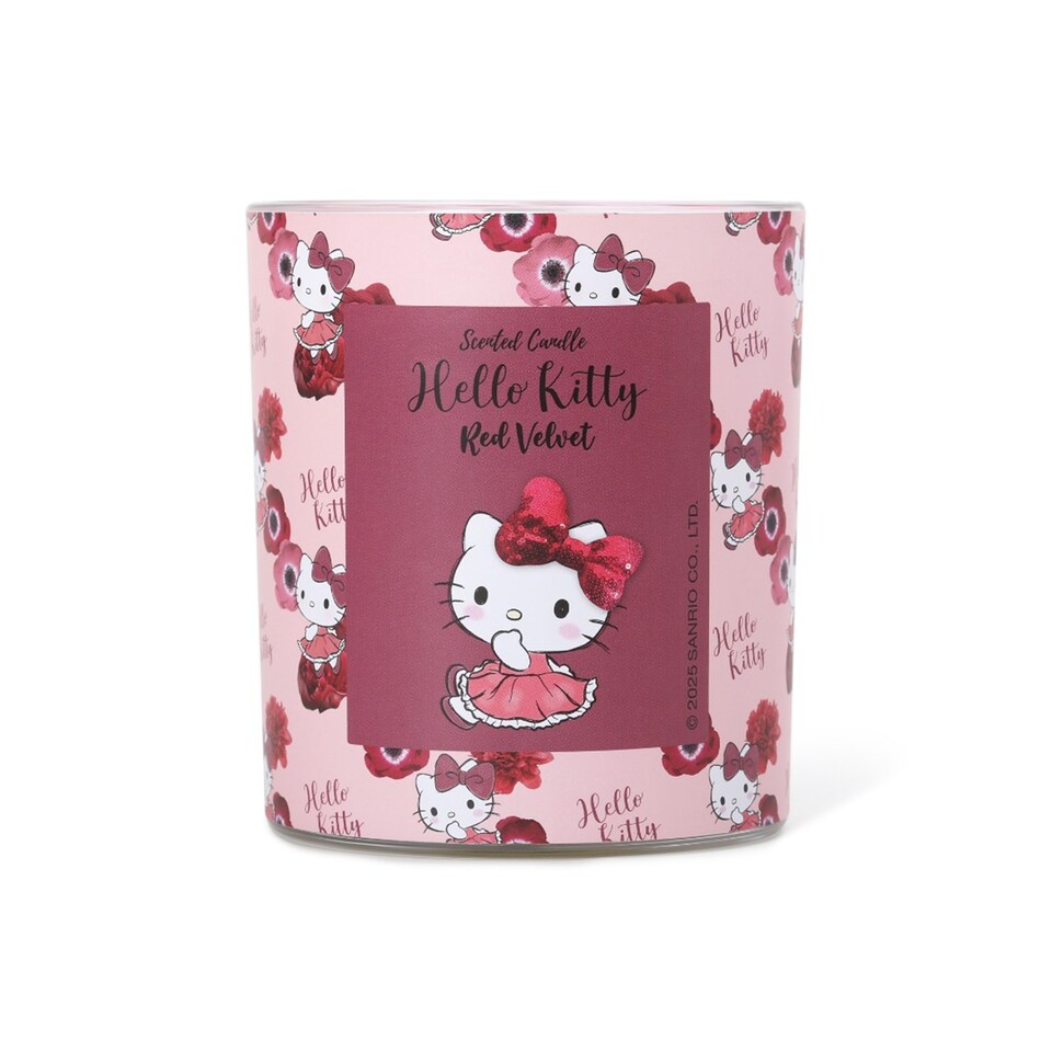 image 1 of Hello Kitty Repeat Printed Candle 213g - Red Velvet
