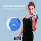 image 5 of SPORTNOW Set of 2 Hexagonal Dumbbells Weights Pair, 2 x 2kg, Blue