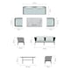 image 2 of Groundlevel 4 Piece Woven Grey Furniture Set