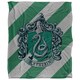 image 1 of Harry Potter Slytherin Striped Blanket - Multicoloured - One Size