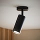 image 2 of ValueLights Taylor Black Tube Single Adjustable Ceiling Spotlight & Bulb | Black