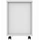 image 4 of 3 Drawer Office Storage Unit Lockable & Portable Under Desk Cabinet White