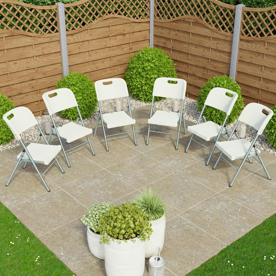 image 1 of Home Vida Set of 6 Folding Chairs