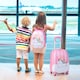 image 3 of COSTWAY 2Pcs Kids Backpack Luggage Set 12'' 16'' Children Carry On Traveling Suitcase