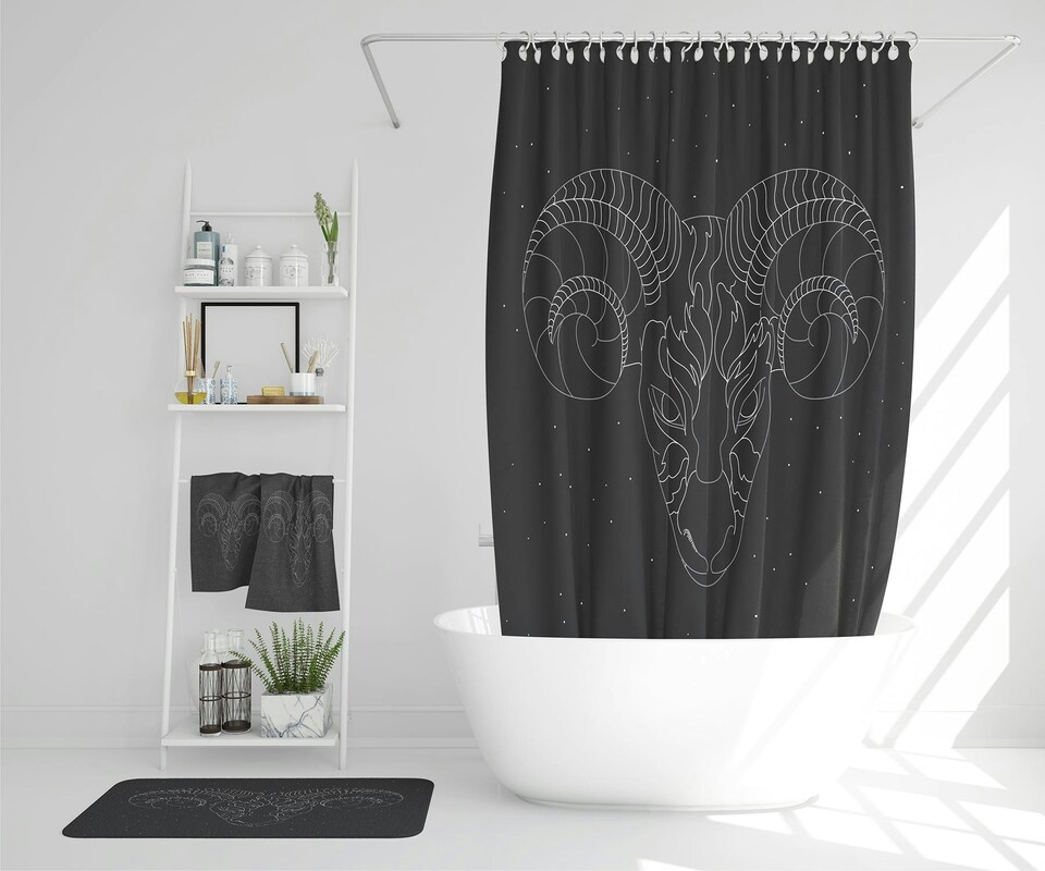 image 1 of Aries Zodiac Sign (Bathroom Set)