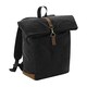 image 1 of Quadra Heritage Leather Trim Backpack - Black - One Size
