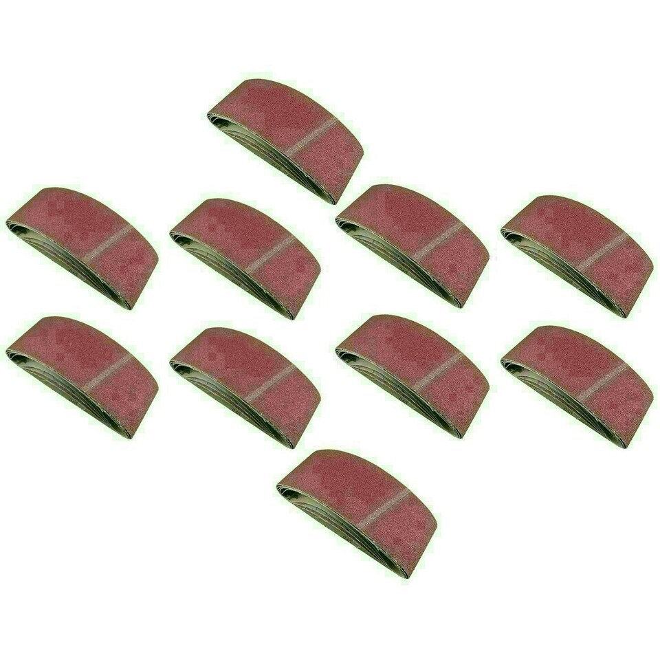 image 1 of 610mm x 100mm 40 Grit Coarse Sander Grinder Sanding Belts Abrasive Discs 50pk
