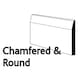 image 2 of PACK OF 15 (Total 15 Units) - 18mm x 168mm White Oak Veneered MDF Torus Skirting Board - 4400mm Length