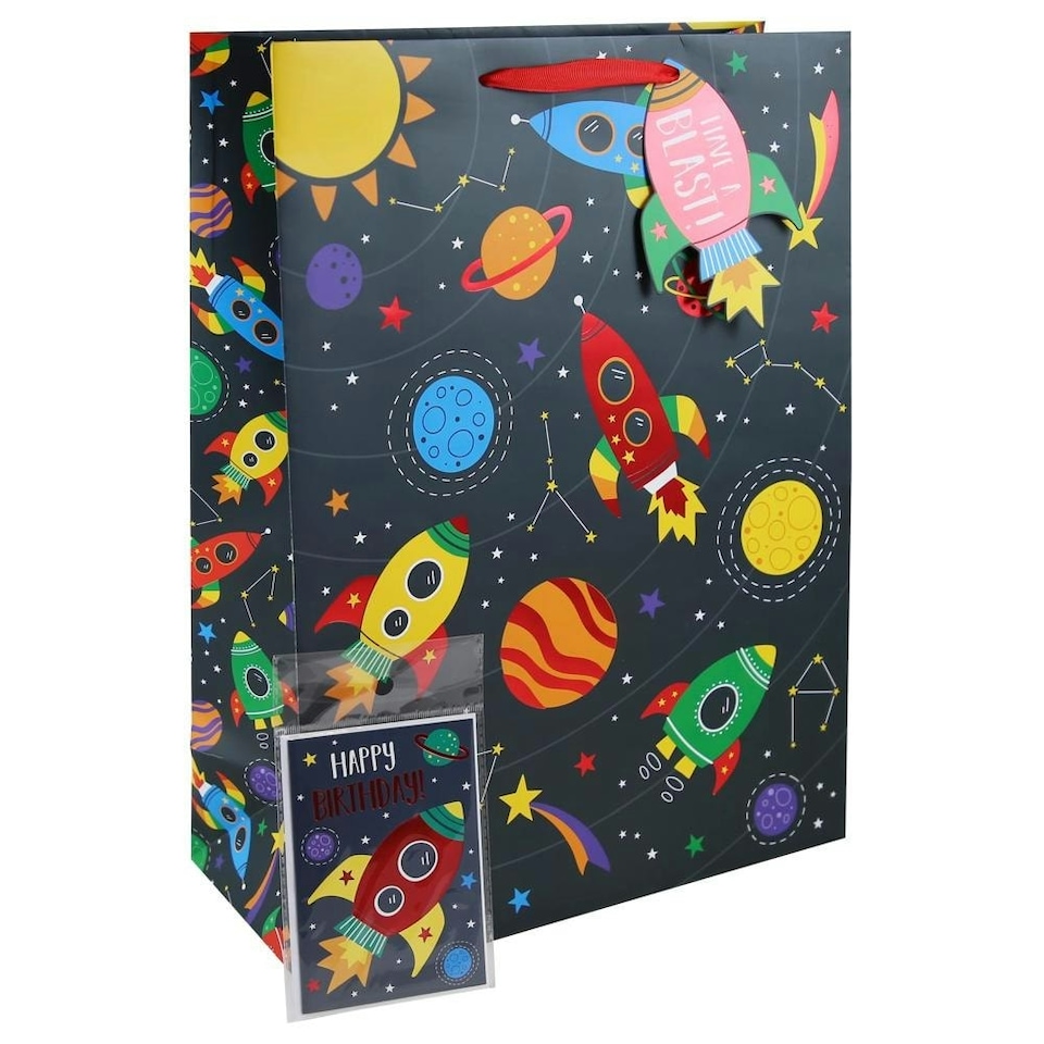 image 1 of Pack of 6 Solar System Medium Gift Bags