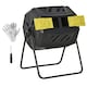image 1 of Outsunny 160L Outdoor Tumbling Compost Bin with Dual Chamber Yellow | Yellow | One Size