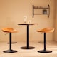 image 2 of Interiors by Premier Set Of Two Camel Bar Stools Brown