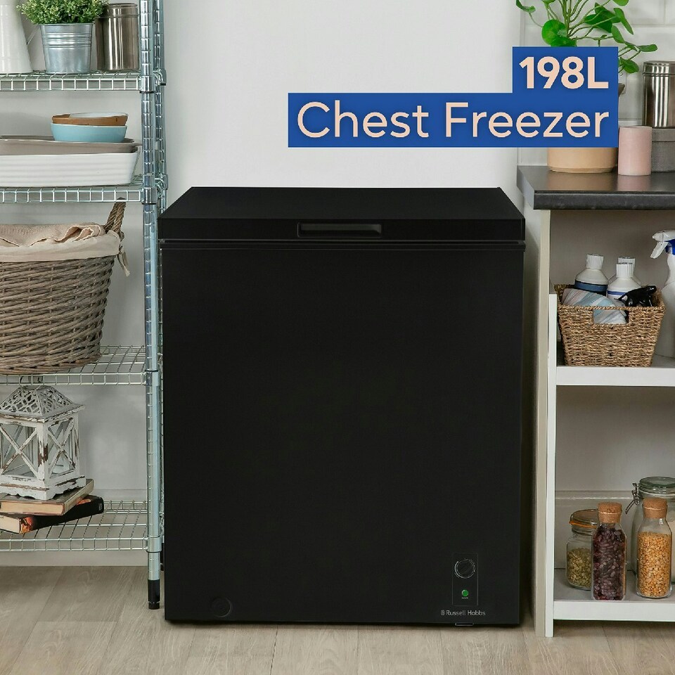 image 1 of Russell Hobbs RH198CF0E1B Chest Freezer 198L Freestanding Black 5 Year Guarantee Black
