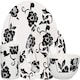 image 3 of Creative Tops 16pc White and Black Floral Porcelain Dinner Set