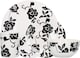 image 3 of Creative Tops 16pc White and Black Floral Porcelain Dinner Set