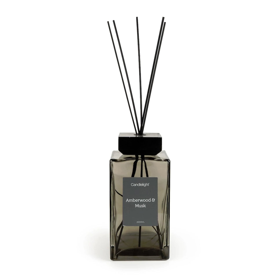 image 1 of Candlelight XL Square Reed Diffuser 2000ml Amberwood & Musk