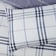 image 5 of Harris Check Polyester Duvet Cover Set with Pillowcase | Blue | Double | 1