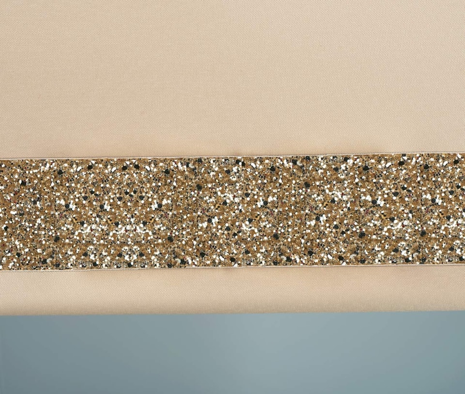 image 1 of FURNISHED Thermal Blackout Roller Blinds with Glitter Edge - (W)185cm x (L)165cm | Brown | Cappuccino | (W) 185cm x (L) 165cm