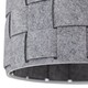 image 5 of Warner - Grey Felt Weave Easy Fit Pendant Shade | Grey | Medium | 1