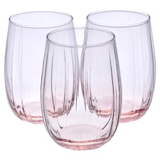 Linka Coloured Glasses Sets Glassware Cup Tall Short Cocktail Tumblers | Multi | Pink 380ml