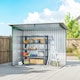 image 8 of Outsunny Garden Shed Outdoor Storage Tool Organizer w/ Double Sliding Door
