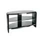 image 3 of Francium TV-Stand with 3 Shelves Black | Black | Black | One Size | 69
