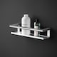 image 3 of Cosmic Shower Soap Dish with Durable Stainless Steel for Bathroom, Light Grey
