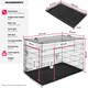 image 6 of Dog Crate Luna - foldable, robust steel mesh, double locked doors - 75.5x121.5x80.5cm
