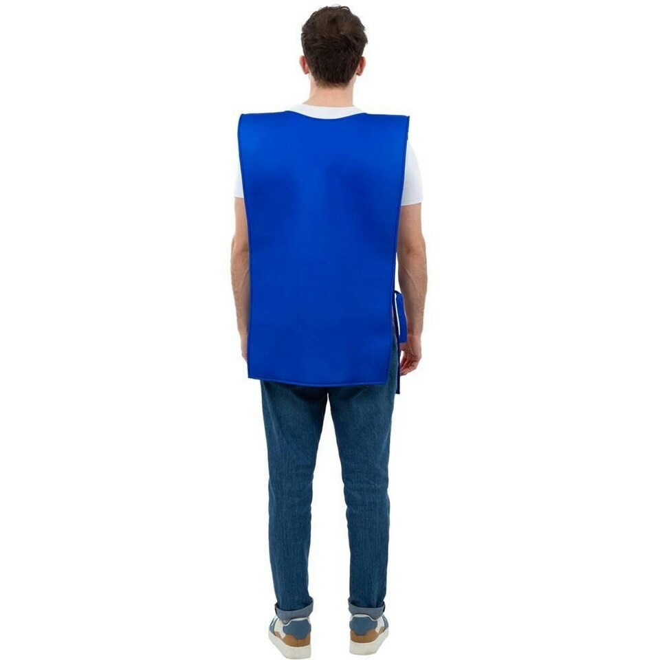 image 1 of Kelloggs Unisex Adult Frosties Cereal Box Costume - Blue/White/Red - One Size One Size