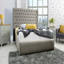 Terra Plush Small Double Bed Frame - Grey