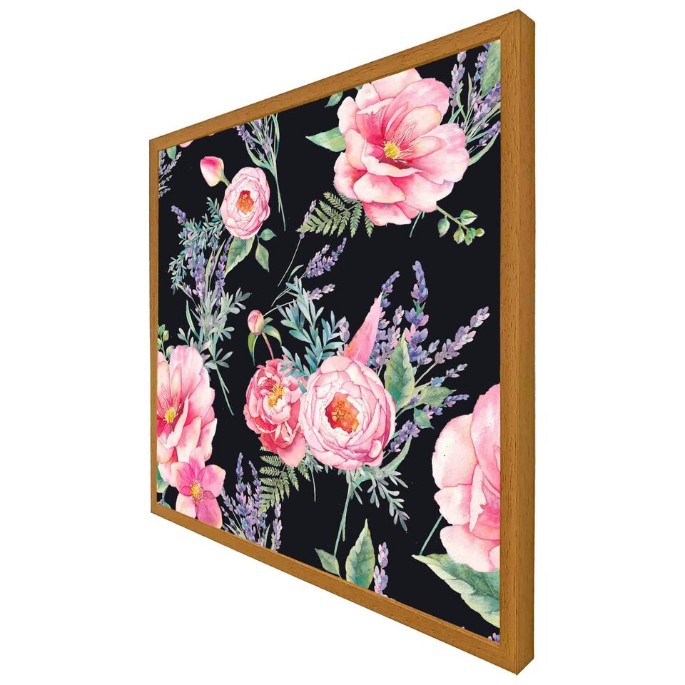 image 1 of Watercolour painting of flowers (Picutre Frame) Grey | XL