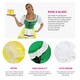 image 2 of Bavarian Beer Oktoberfest Costume Yellow/Green Yellow | M