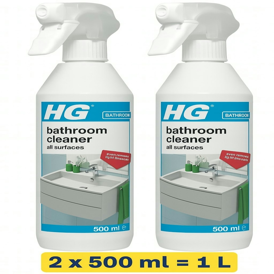 image 1 of HG bathroom cleaner all surfaces 0.5L -- 2 Pack