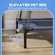 image 7 of PawHut 92cm Elevated Dog Bed Cooling Raised Pet Cot UV Protection Canopy Blue