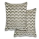 image 1 of Waves Cushion Cover 43cm x 43cm Grey | Grey | Grey