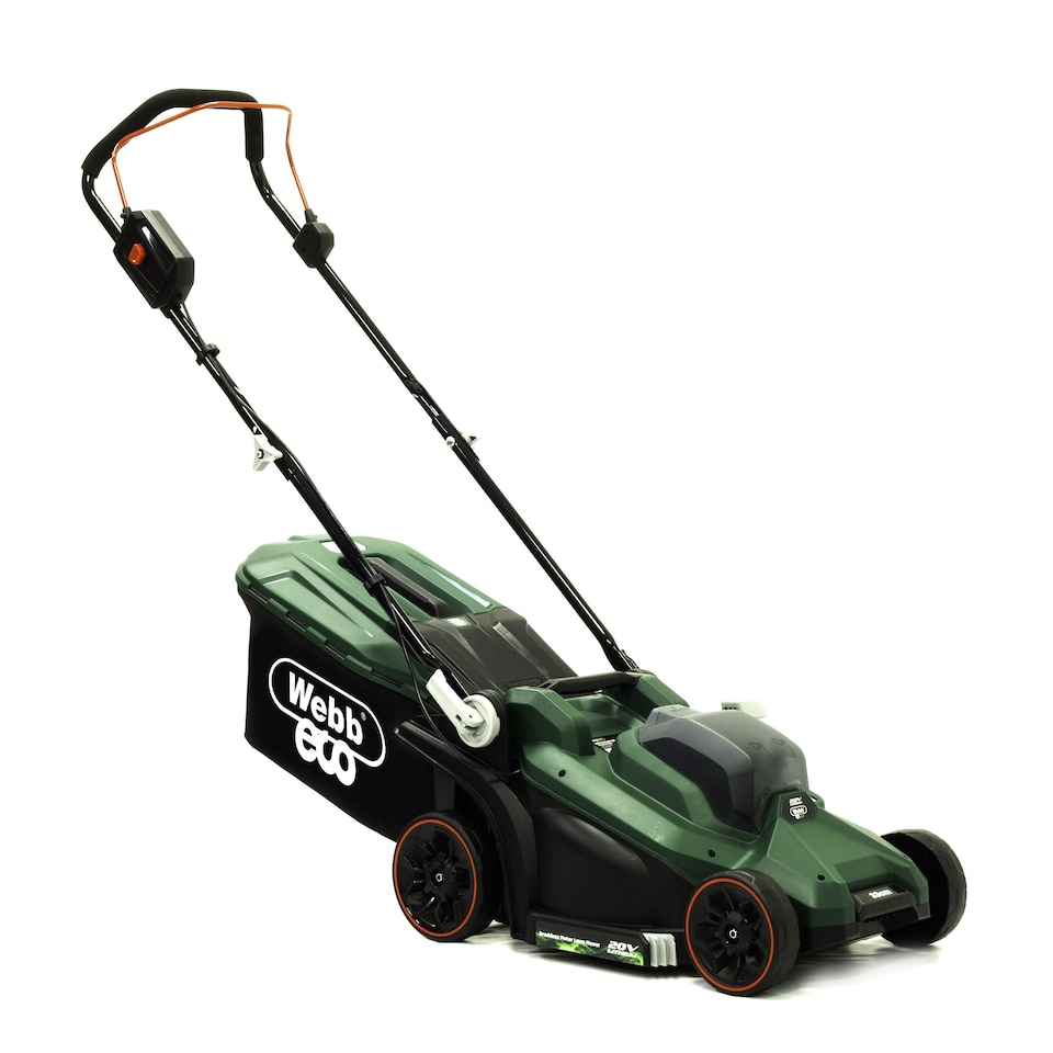 image 1 of Webb Eco 20V Cordless Lawn Mower and Line Trimmer Set 33cm