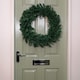 image 6 of 60cm Plain Green Christmas Wreath with 160 Tips
