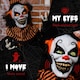 image 4 of Outsunny 67" Animated Prop Circus Clown, Indoor Outdoor Halloween Decorations