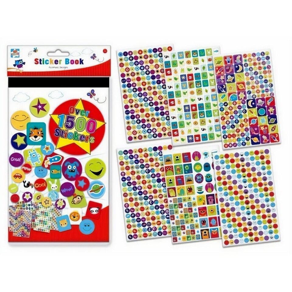 Kids Create Assorted Designs Sticker Book - Multicoloured - One Size
