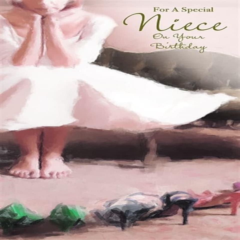 image 1 of For A Special Niece Shoes Birthday Card