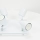 image 3 of ValueLights Benton White IP44 Square Bathroom Ceiling Light White