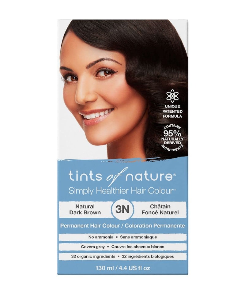 image 1 of Tints of Nature 3N Natural Dark Brown Permanent Hair Dye, Nourishes Hair and Covers Greys, Ammonia-Free, 130ml