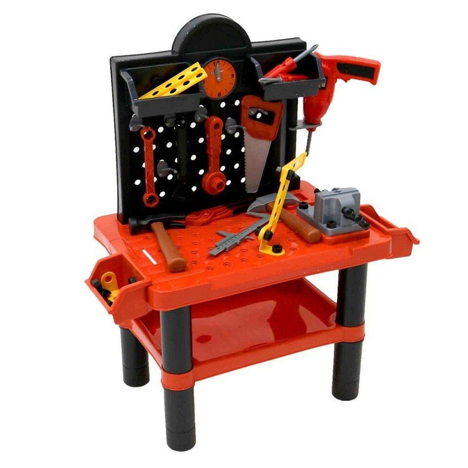 image 1 of Oypla Childrens Kids Play Toy Workbench Tools Kit Workshop Playset