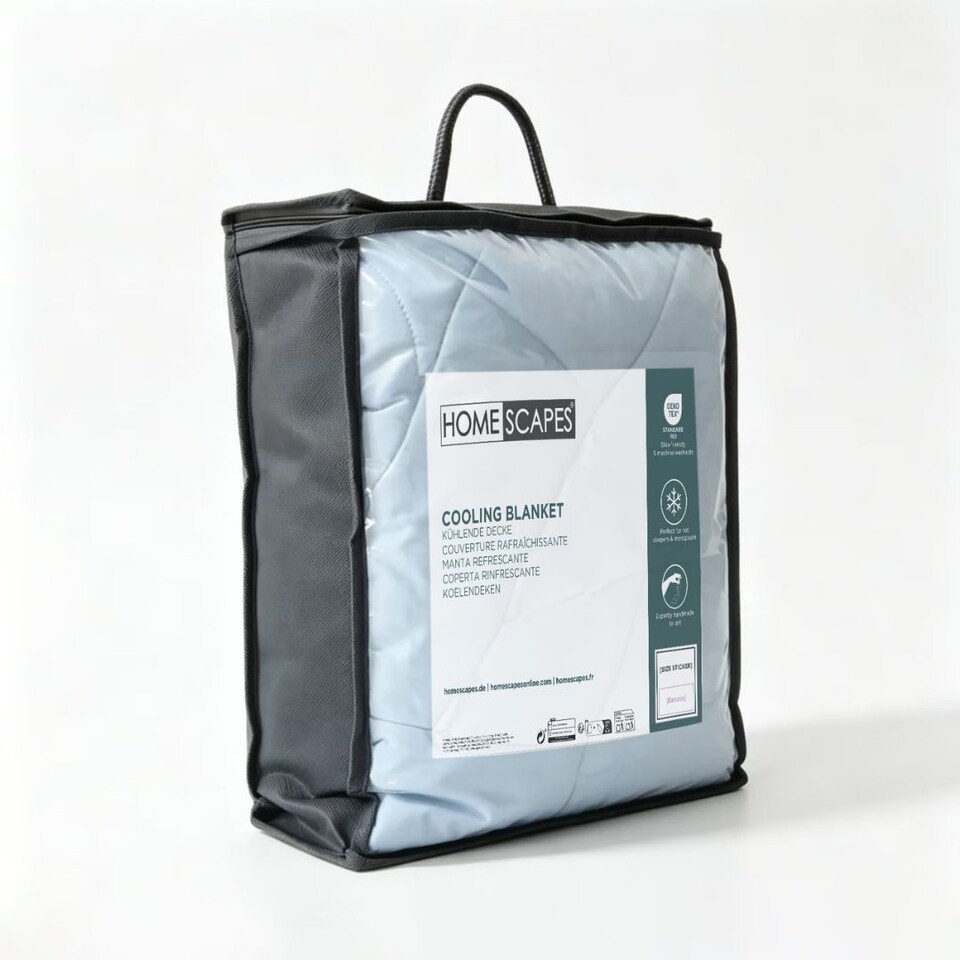 image 1 of Homescapes Luxury Cooling Blanket, Summer Coverless Duvet, Single